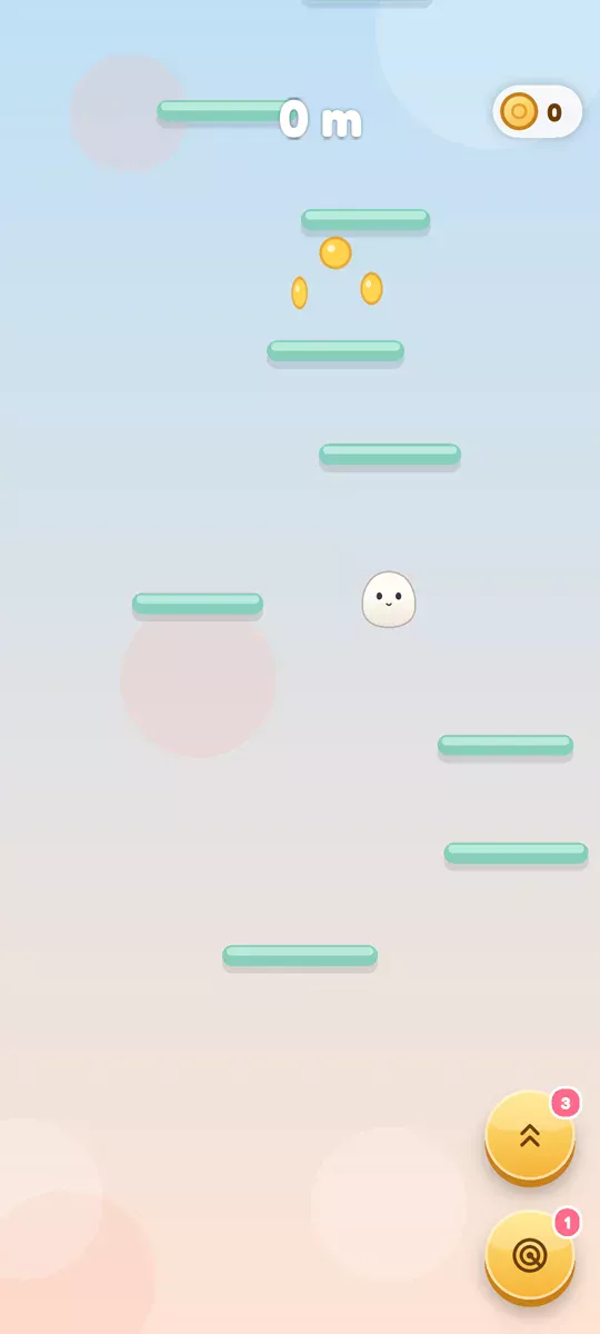 Mochi hopping from platform to platform