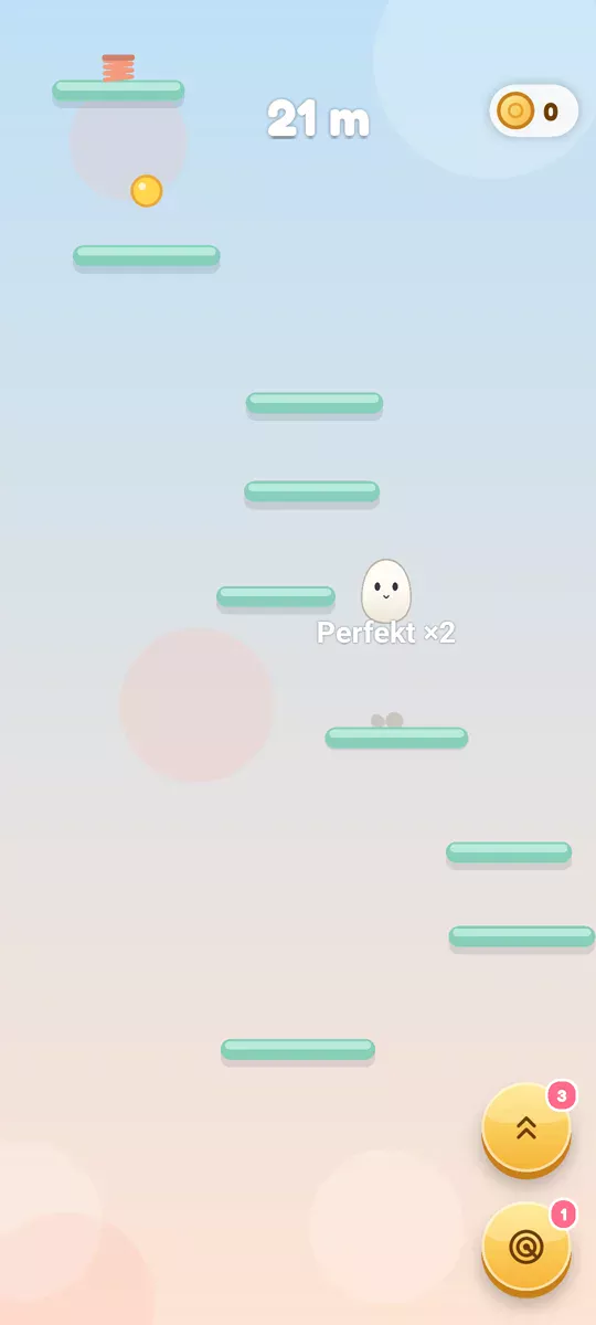 Mochi hüpft von Plattform zu Plattform