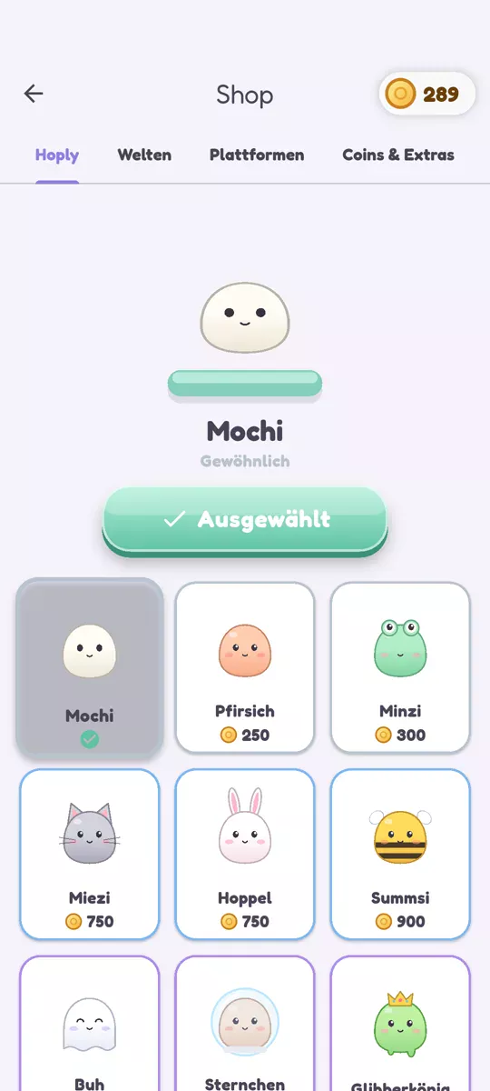 Shop mit Skins